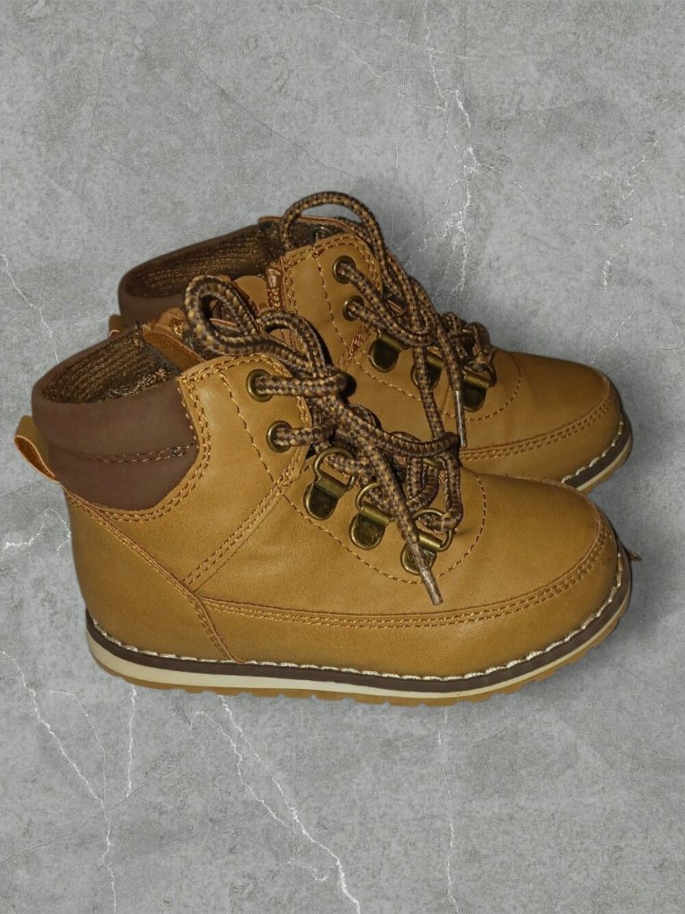 The Children's Place Toddler Brown Lace-Up Boots Size 7